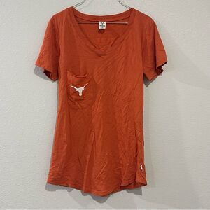 Texas‎ Longhorns Women’s V Neck Pocket Graphic T Shirt Size Medium Venley